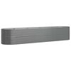 vidaXL Plantenbak 368x80x68 cm gegalvaniseerd staal grijs