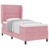 vidaXL Boxspringbed met matras Roze 200 x 100 cm Polyester