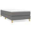 vidaXL Boxspring bed 80x200 cm stof donkergrijs