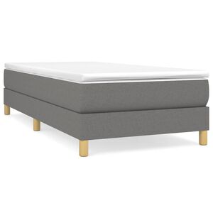 vidaXL Boxspring bed 80x200 cm stof donkergrijs