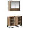 vidaXL Badkamermeubelset met plank 2 pcs Artisan Eiken Bewerkt hout