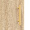 vidaXL Hoge kast 69,5x34x180 cm bewerkt hout sonoma eikenkleurig