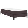 vidaXL Boxspringbed met matras Donkerbruin 100 x 200 cm Stof