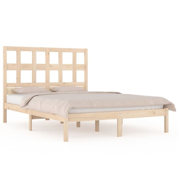 vidaXL Bedframe zonder matras massief grenenhout 180x200 cm
