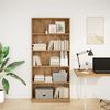 vidaXL Boekenkast 80x24x176 cm bewerkt hout artisanaal eikenkleurig