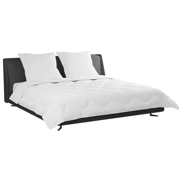 vidaXL Zomer Dekbed met kussen 3 pcs Wit Microfibre