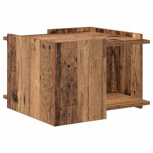 vidaXL Salontafel Oud hout 50,5 x 50 x 33 cm Bewerkt hout