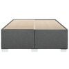 vidaXL Bedframe zonder matras stof donkergrijs 140x200 cm