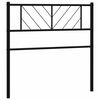 vidaXL Vervangend hoofdbord 90 cm metaal zwart