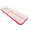 vidaXL Gymnastiekmat met pomp opblaasbaar 300x100x20 cm PVC roze