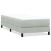 vidaXL Boxspring zonder matras fluweel lichtgrijs 90x210 cm