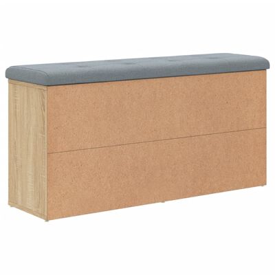 vidaXL Schoenenbank 102x32x50 cm bewerkt hout sonoma eikenkleurig