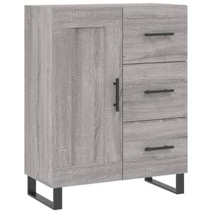 vidaXL Dressoir 69,5x34x90 cm bewerkt hout grijs sonoma eikenkleurig