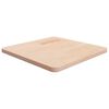 vidaXL Tafelblad vierkant 50x50x2,5 cm onbehandeld massief eikenhout