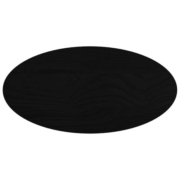 vidaXL Tafelblad 80x40x4 cm ovaal massief eikenhout donkerbruin