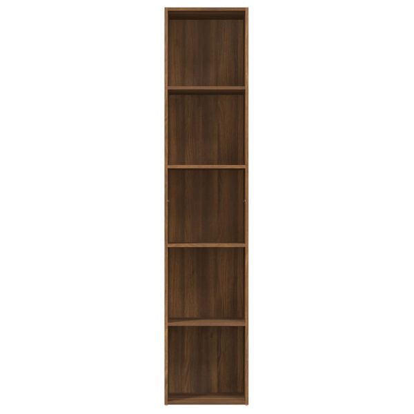 vidaXL Boekenkast 40x30x189 cm bewerkt hout bruin eikenkleur