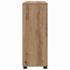 vidaXL Opbergkast Artisan Eiken 80 x 31 x 81 cm Bewerkt hout