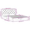 vidaXL Bedframe zonder matras stof donkergrijs 140x190 cm