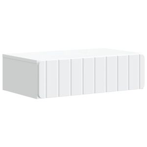 vidaXL Wandmontage Zijtafel Wit 59 x 34,5 x 17 cm Bewerkt hout