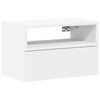 vidaXL Nachtkastje wandgemonteerd 45x26x28,5 cm wit