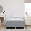 vidaXL Bedframe met matras Lichtgrijs 120 x 190 cm Stof