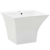 vidaXL Wasbak wandgemonteerd 500x450x410 mm keramiek wit