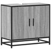 vidaXL Wastafelkast 65x33x60 cm bewerkt hout grijs sonoma eikenkleurig