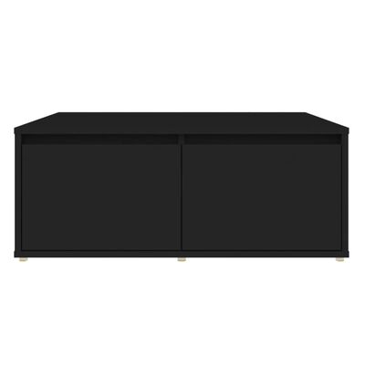 vidaXL Salontafel 80x80x31 cm spaanplaat zwart