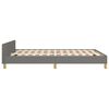 vidaXL Bedframe zonder matras stof donkergrijs 140x200 cm