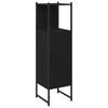 vidaXL Badkamermeubelset Zwart Eiken 33 x 33 x 120,5 cm Bewerkt hout