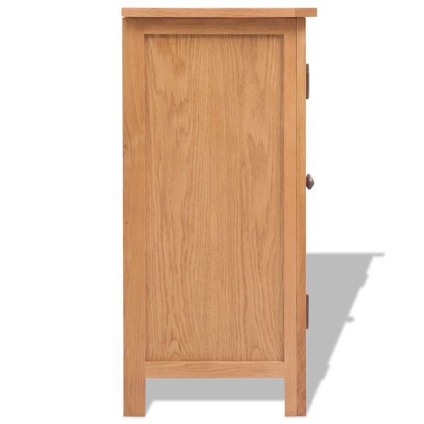 vidaXL Dressoir 70x35x75 cm massief eikenhout