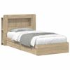 vidaXL Bedframe met opslag Sonoma Eiken 90 x 190 cm Bewerkt hout