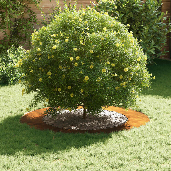 vidaXL geschikt voor platte boomringen 5 pcs Bruin &Oslash;60 / 90 cm