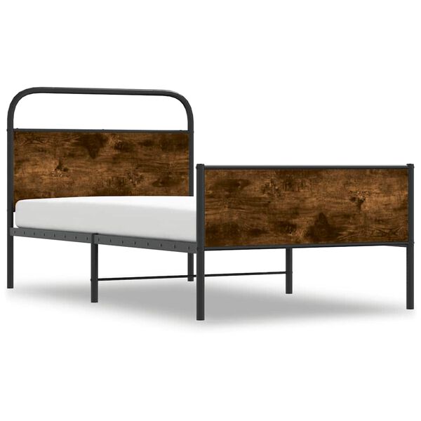 vidaXL Bedframe zonder matras bewerkt hout sonoma eikenkleur 100x200cm