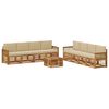 vidaXL Buiten bankenset 9 st Natuurlijk en Beige