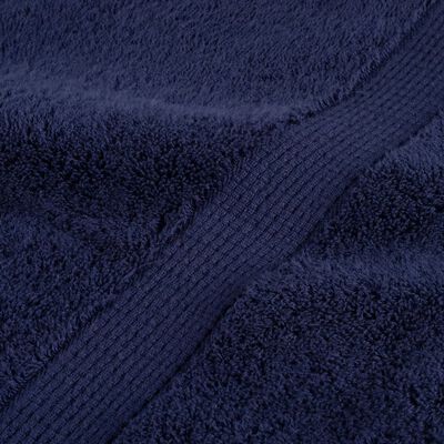 vidaXL 6-delige Handdoekenset 600 g/m² 100% katoen marineblauw