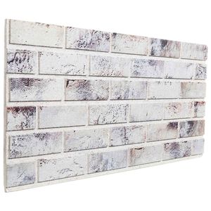 vidaXL Wandpanelen 10 st 100 x 50 cm Lichtgrijs en zwart EPS-schuim