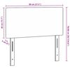 vidaXL Hoofdbord met hoofdeinde Donkergrijs 80 cm Nep Leer
