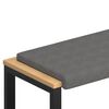 vidaXL Bankkussen Microvezel Donkergrijs Diepte 35 cm