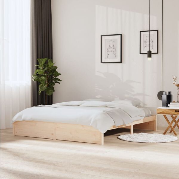 vidaXL Bedframe massief hout 180x200 cm