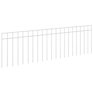 vidaXL Tuin schuttingpaneel 24 st 100 x 30 cm Gegalvaniseerd staal