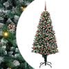 vidaXL Kunstkerstboom Groen 180 cm PVC en Staal en Plastic