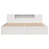 vidaXL Bedframe zonder matras massief grenenhout wit 200x200 cm