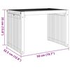 vidaXL Tuin Bijzettafel Bruin 50 x 32,5 x 35 cm Massief Teakhout