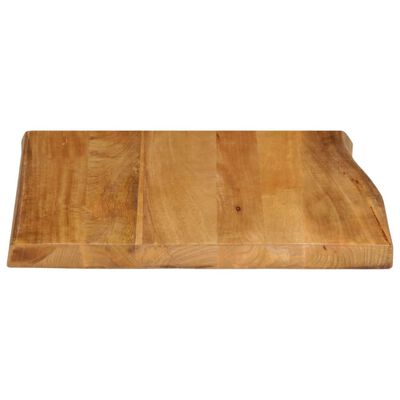 vidaXL Tafelblad met natuurlijke rand 80x80x2,5 cm massief mangohout