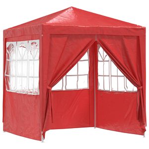 vidaXL Partytent Rood 200 x 200 x 240 cm PE en staal