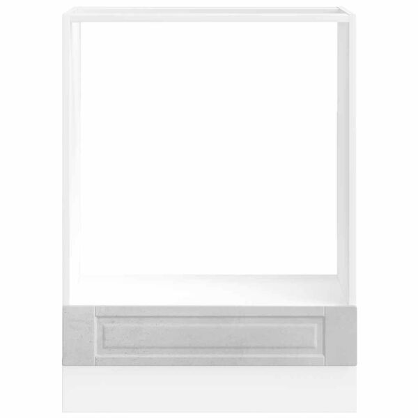 vidaXL Ovenkast "Porto" bewerkt hout betongrijs