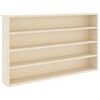 vidaXL Muurdisplaykast Muurmontage Beige 60 x 8,5 x 37 cm Bewerkt hout