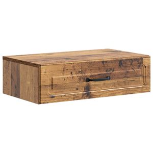 vidaXL Wandmontage Zijtafel Oud hout 59 x 34,5 x 17 cm Bewerkt hout
