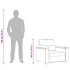 vidaXL Fauteuil 60 cm microvezelstof beige